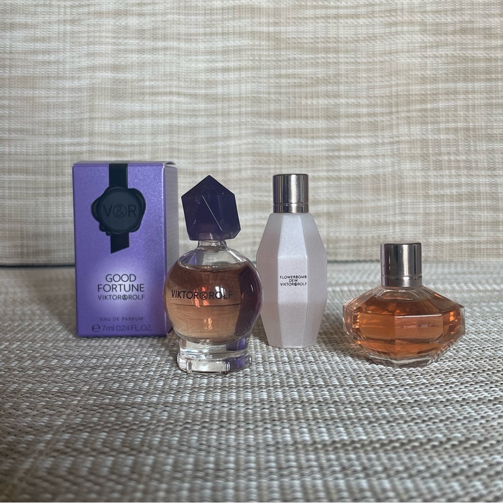 Viktor and Rolf flowerbomb nectar, flowerbomb nectar, good fortune minis